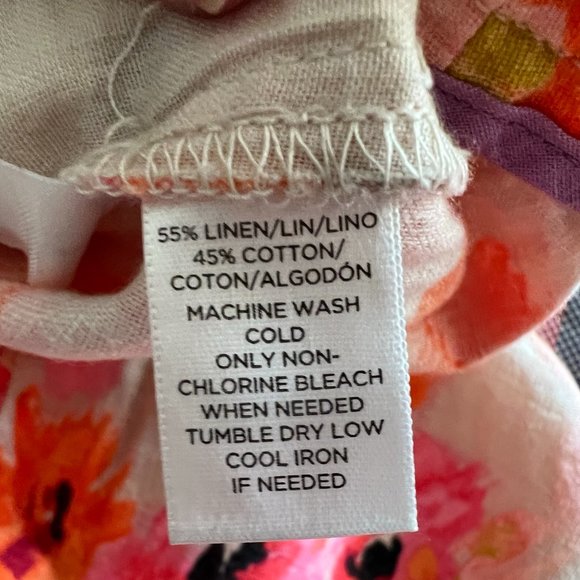 NWOT! Loft Bright Floral Shorts - Linen - Size 10 - Picture 3 of 3